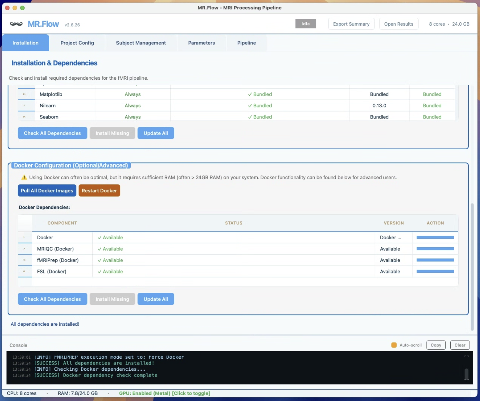 MR.Flow Docker Dependencies
