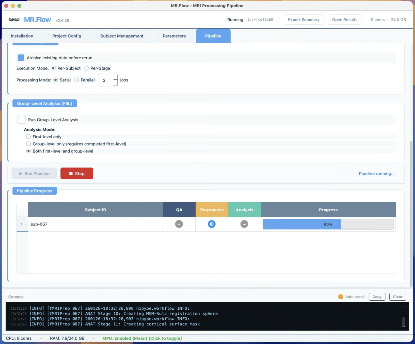 MR.Flow Pipeline Execution